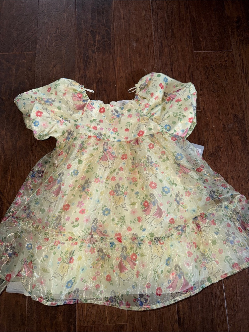 Disney Yellow Floral Princess Dress